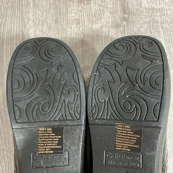 Croft & Barrow Juliana Brown Patent Faux Croc Clog Mule Sole (Sense) Abi… - Picture 10 of 15